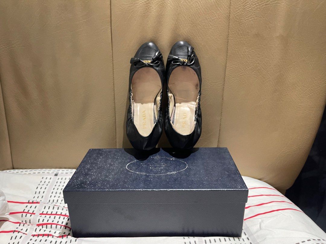 Authentic Prada black doll shoes flats Women s Fashion Footwear