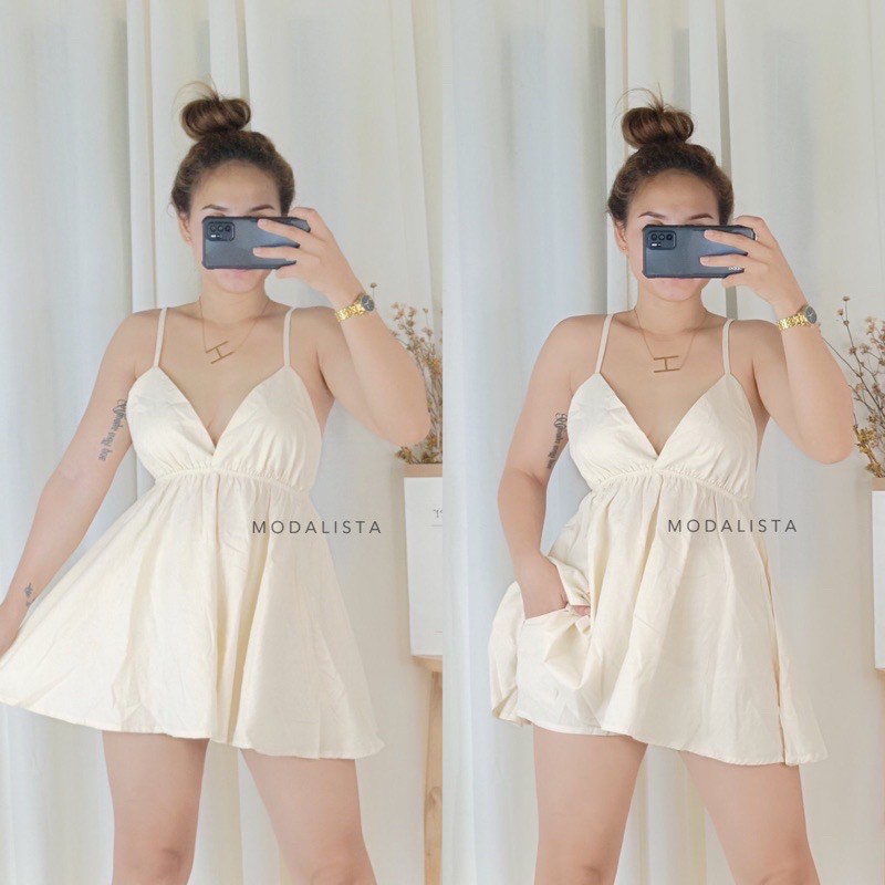 Backless Top and Shorts Coordinates Set, Women's Fashion, Dresses