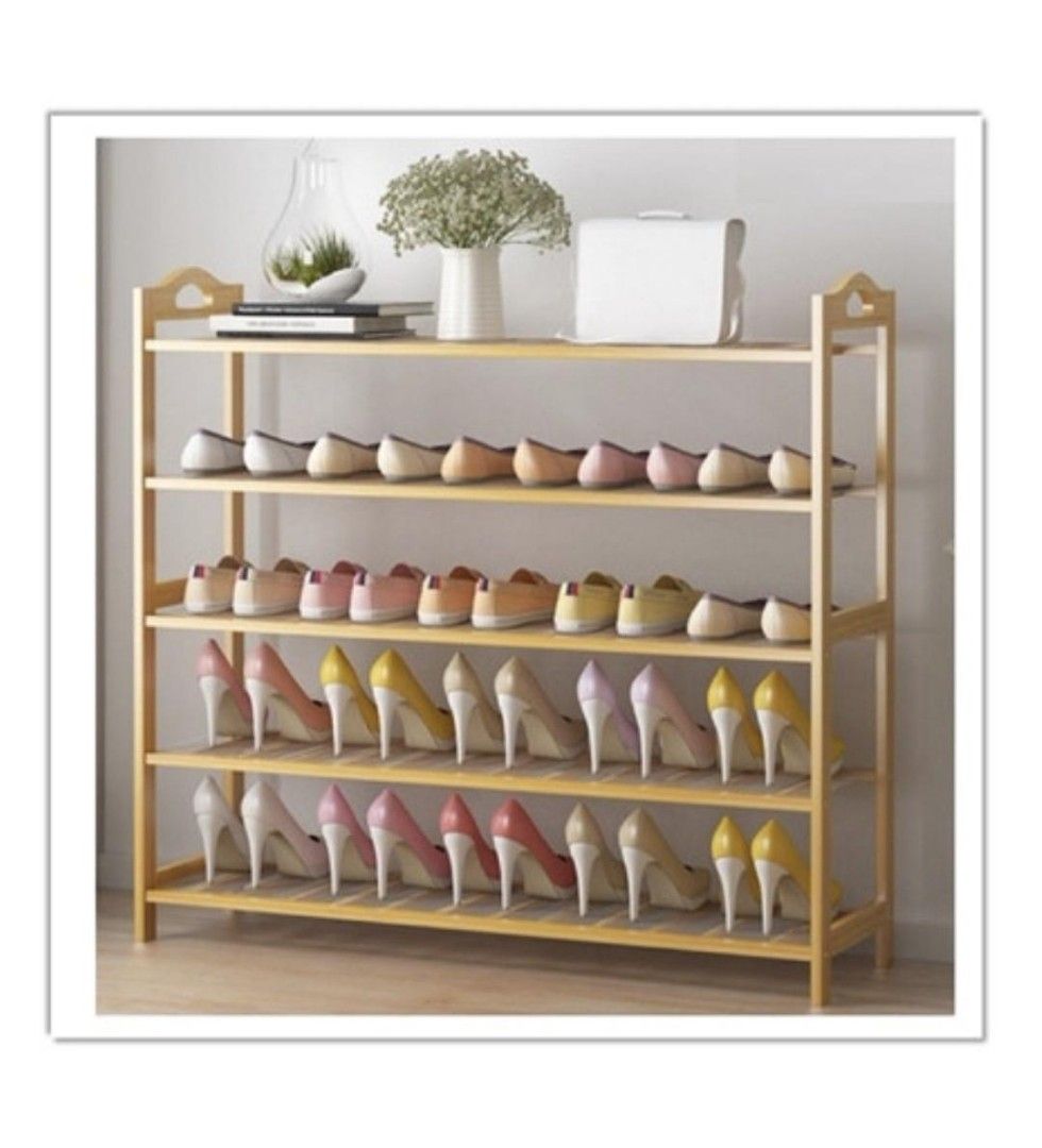 Elevated Bamboo Boot Rack & Shoe Organizer