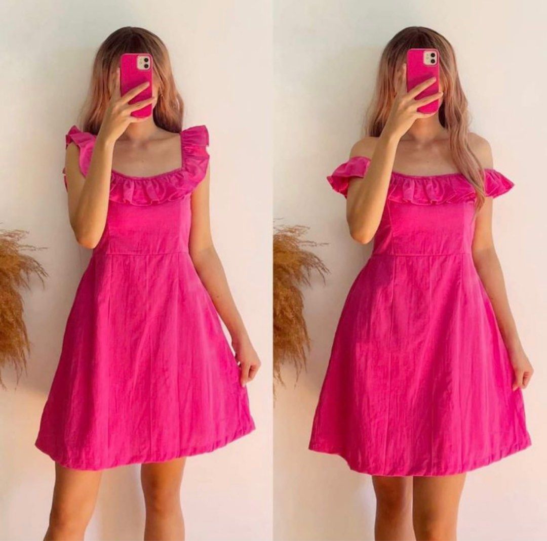 Barbie pink mini dress, Women's Fashion, Dresses & Sets, Dresses on Carousell