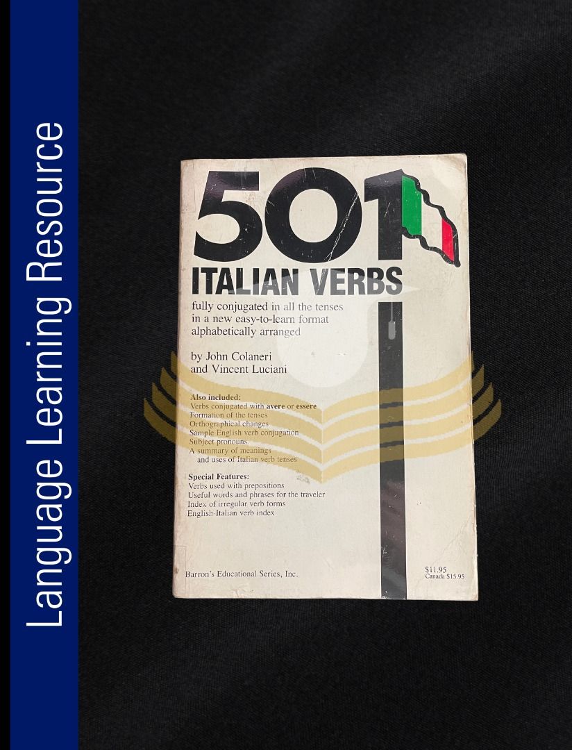 Barron's 501 Italian Verbs Italian Language Italian Guide, Hobbies
