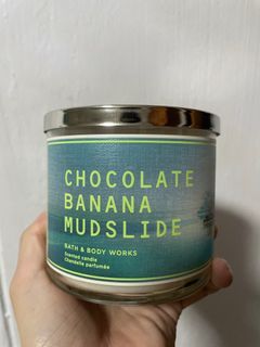 Bath & Body Works Candle Chocolate Banana Mudslide
