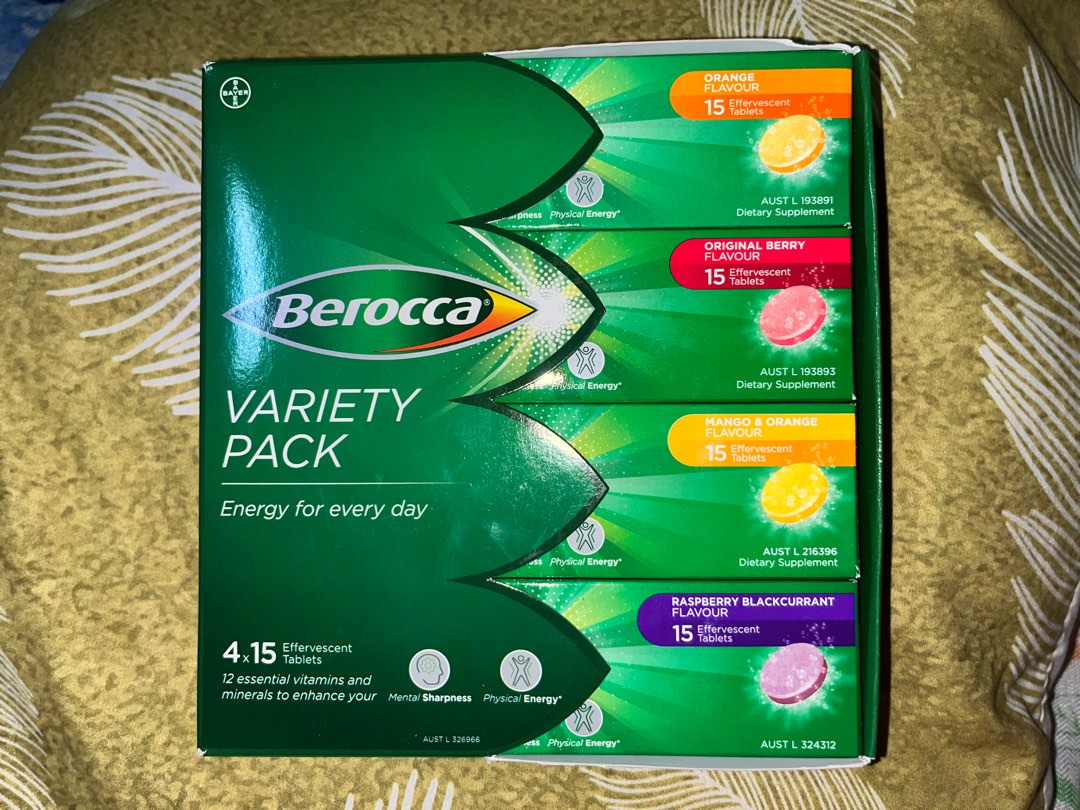 Berocca Variety Pack, Health & Nutrition, Health Supplements, Health Food, Drinks & Tonics on