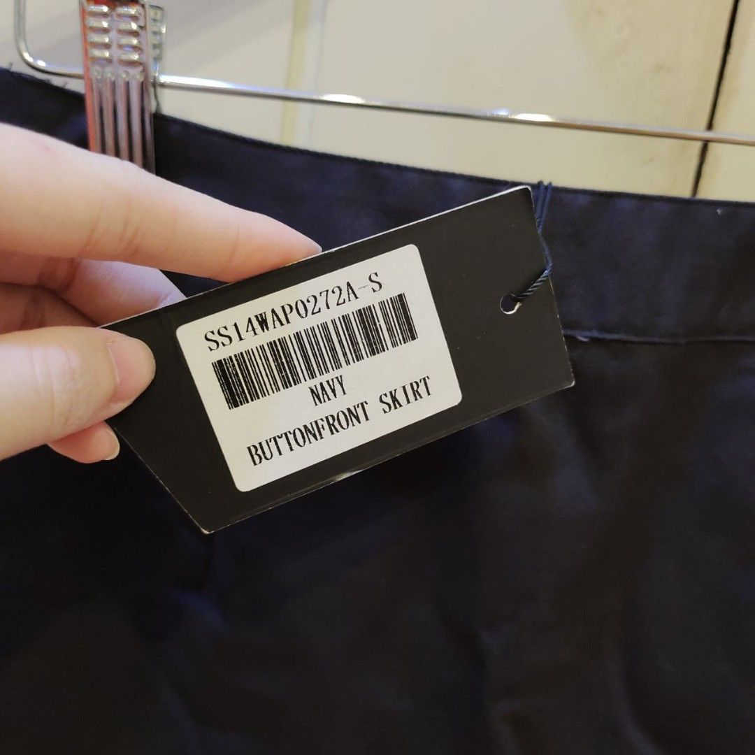 Black Button Skirt