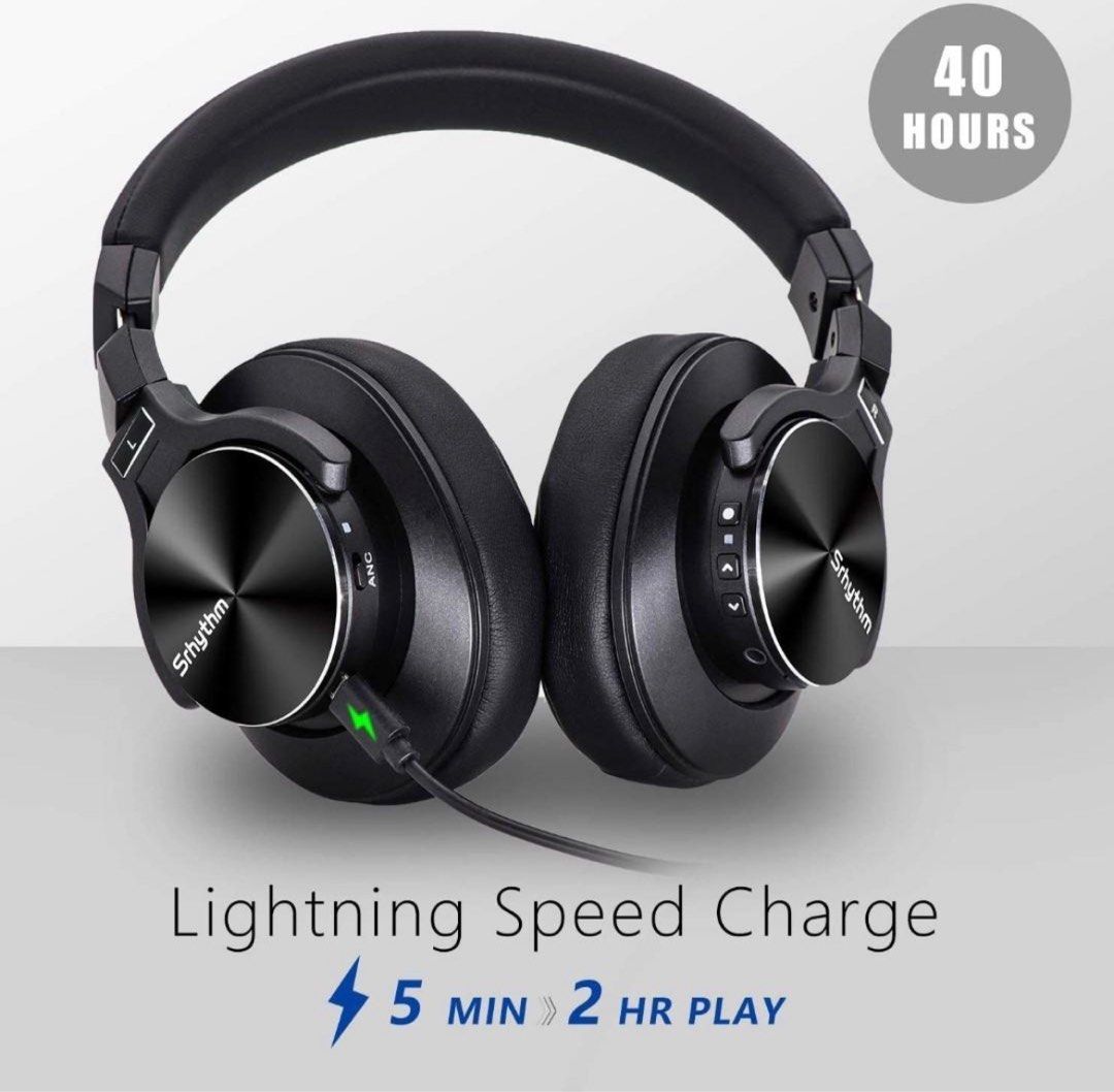 BNIB Srhythm NC75 Pro Noise Cancelling Headphones Bluetooth V5.0
