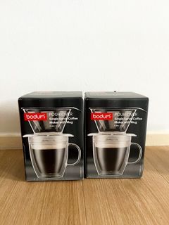 (BN) bodum POUR OVER Single Serve Coffee Maker with Mug