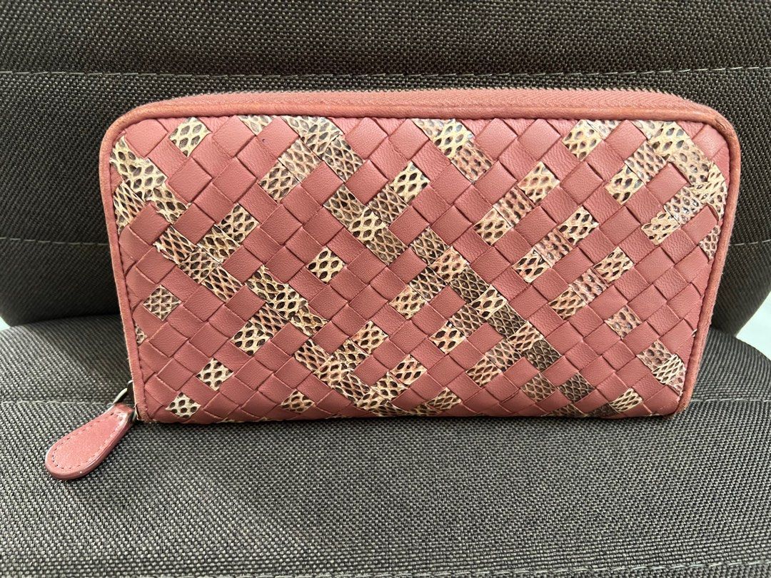 Bottega veneta snakeskin wallet discount