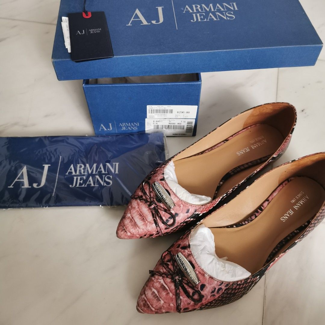 Armani flat shoes clearance