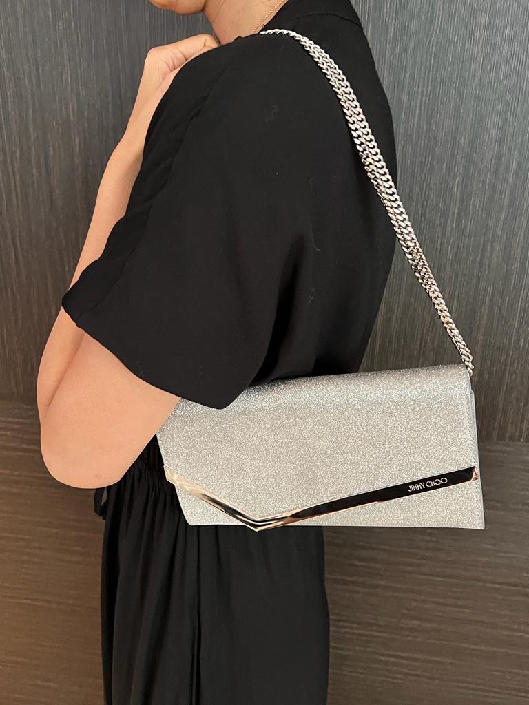 Jimmy choo sales emmie clutch