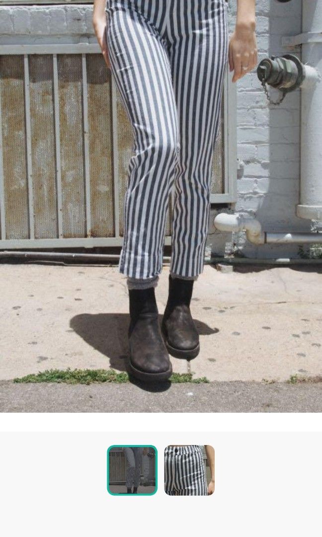 Brandy Melville Striped Tilden Pants