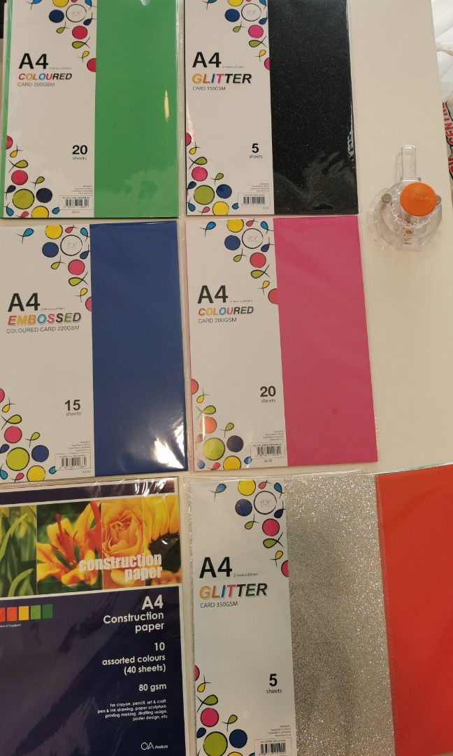 A4 Violet/Purple Card Pack 50 Sheets - View #5