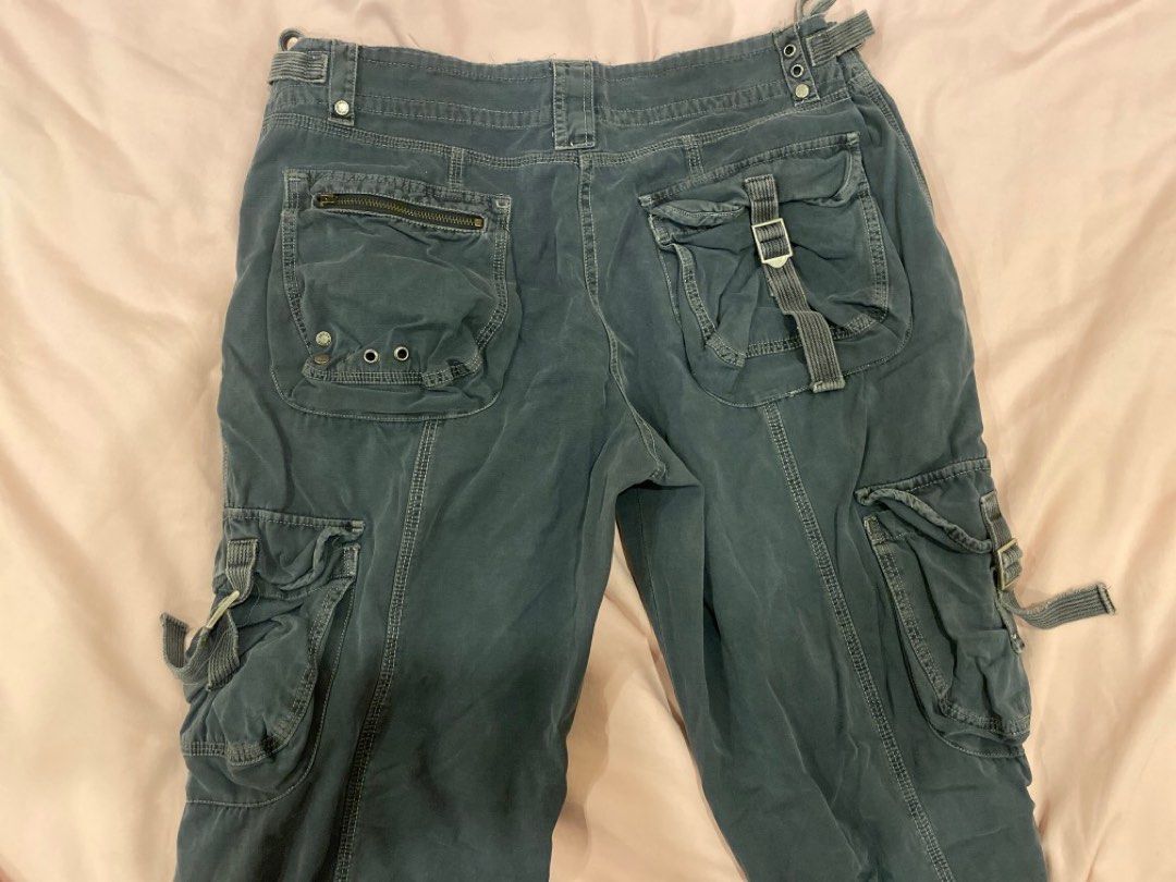 Cargo dark blue pants with lotsa pockets lol, Women's Fashion, Bottoms,  Other Bottoms on Carousell