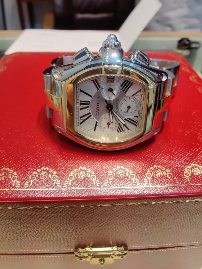 Gold cartier clearance roadster chronograph xl