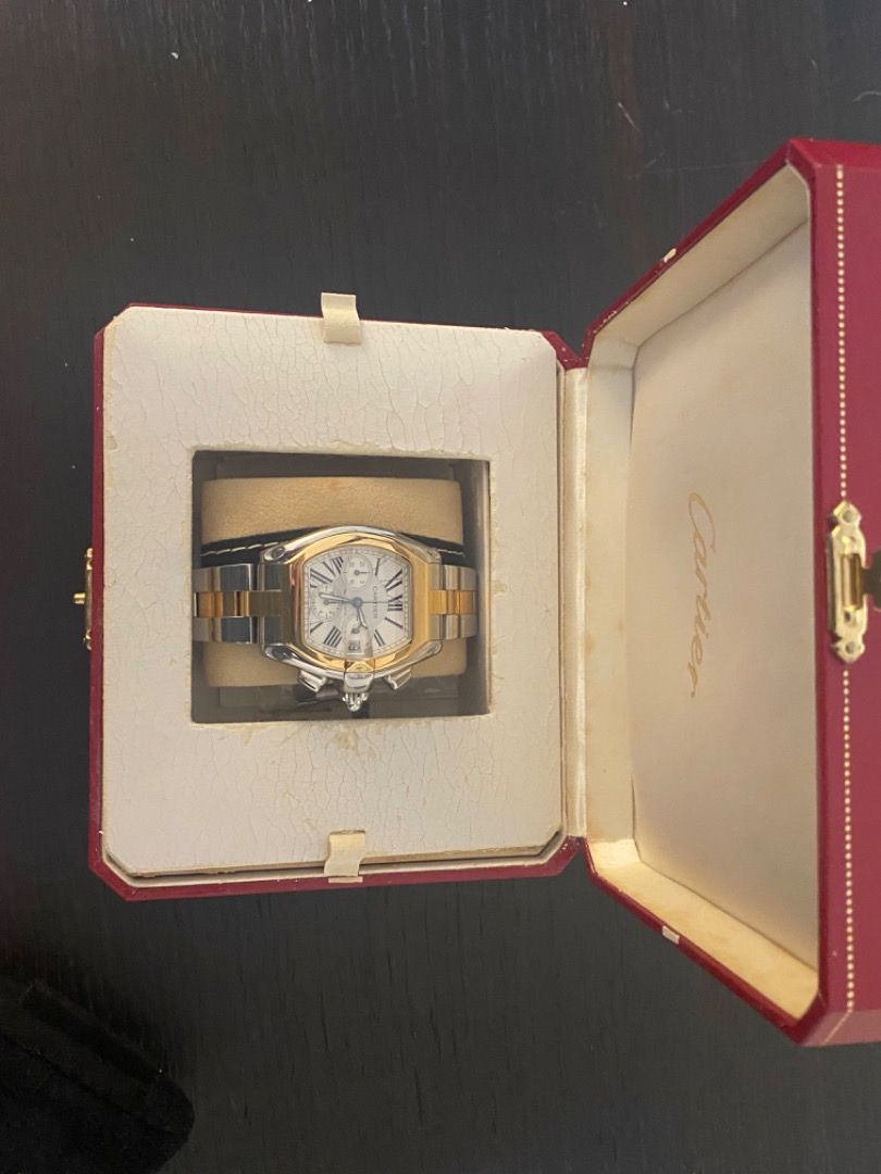 Cartier roadster hotsell chronograph xl gold
