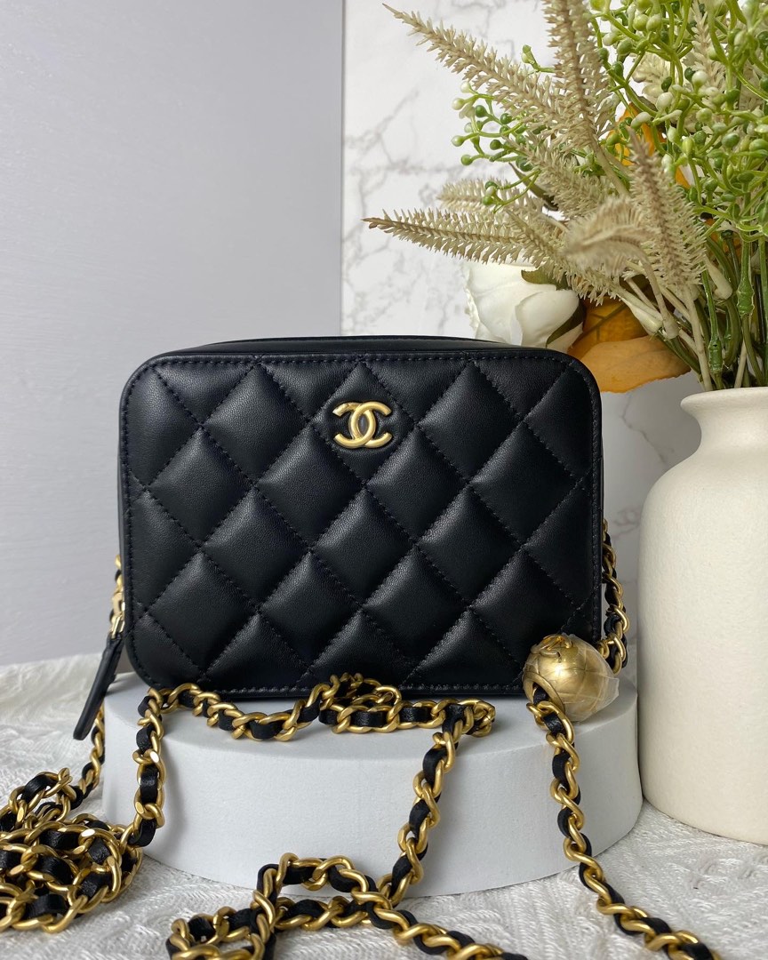 Chanel Mini Camera Bag Pearl Crush, Luxury, Bags & Wallets on Carousell
