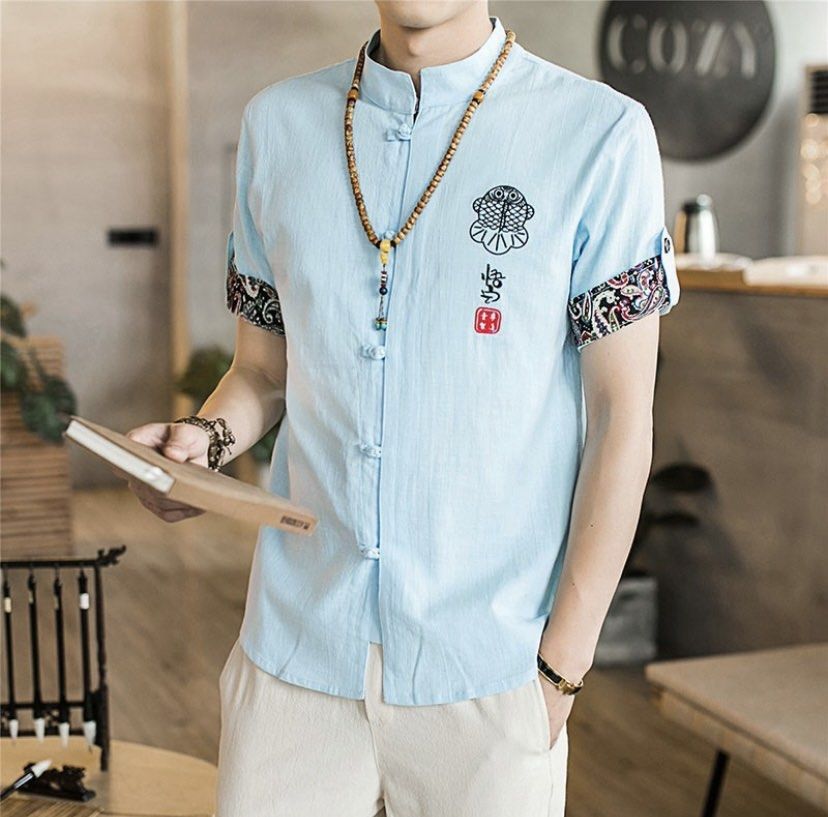 Cny costume for men, Men's Fashion, Tops & Sets, Formal Shirts on Carousell