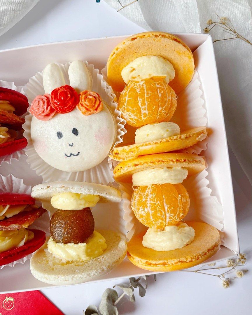 CNY fat macaron, Food & Drinks, Homemade Bakes on Carousell