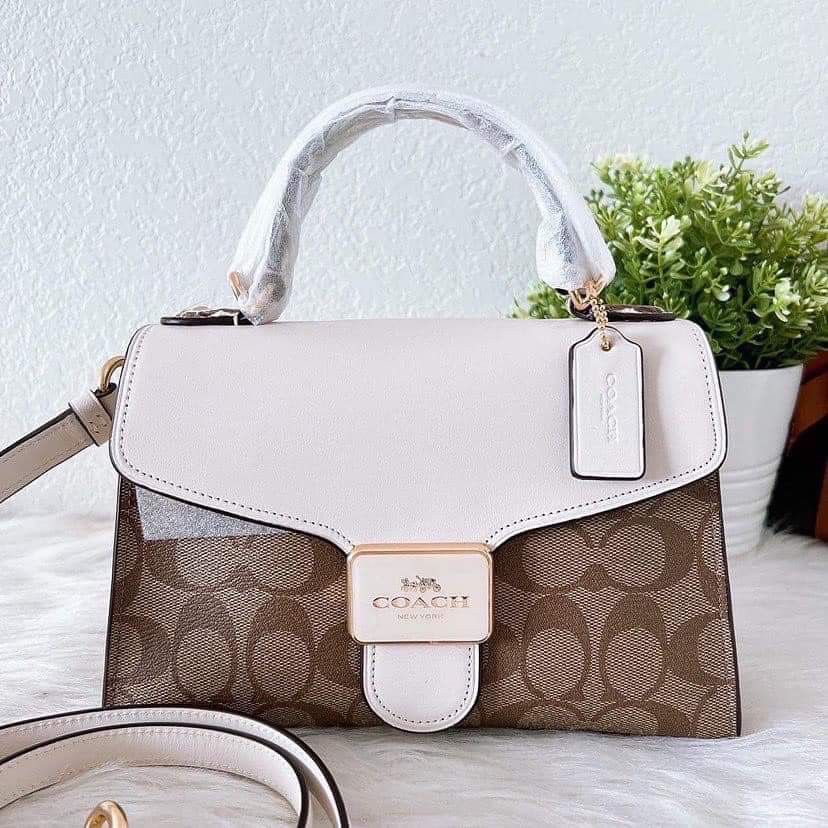 Coach aidy leather hotsell satchel
