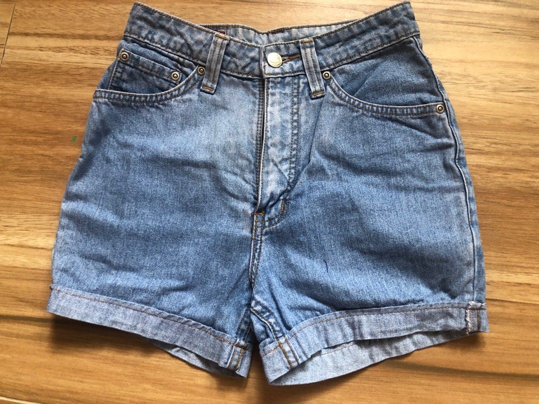 Colours high waisted light denim shorts, Women's Fashion, Bottoms ...