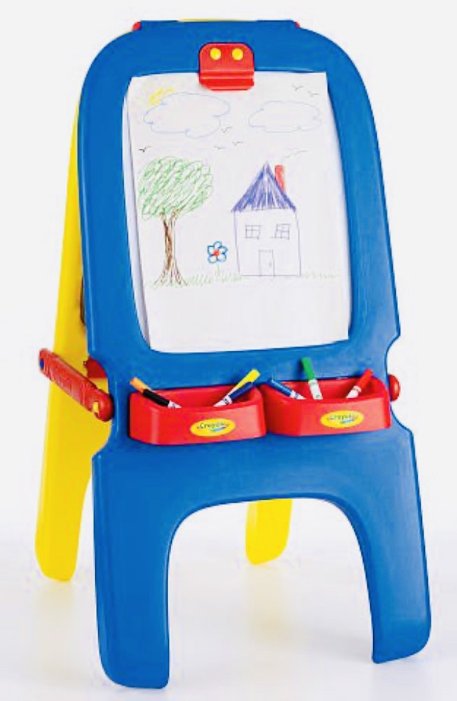 Crayola 3In1 Dry Erase And Chalkboard FoldAway Easel With