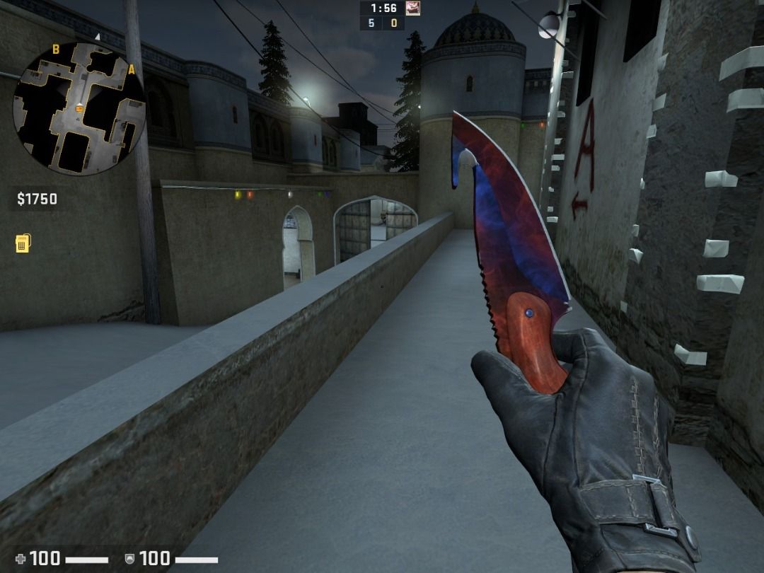 Csgo Gut Knife Marble Fade FN (FIRE & ICE), Video Gaming, Gaming  Accessories, In-Game Products on Carousell