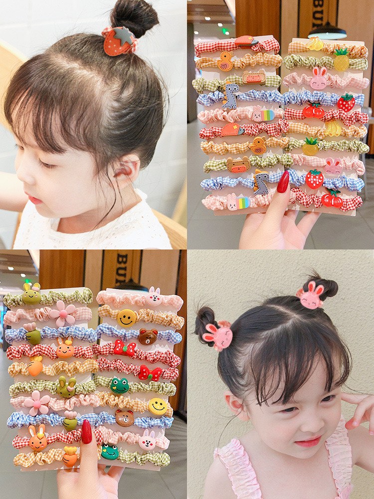 Cute kids hair accessory hair band girl scrunchies korean Women s
