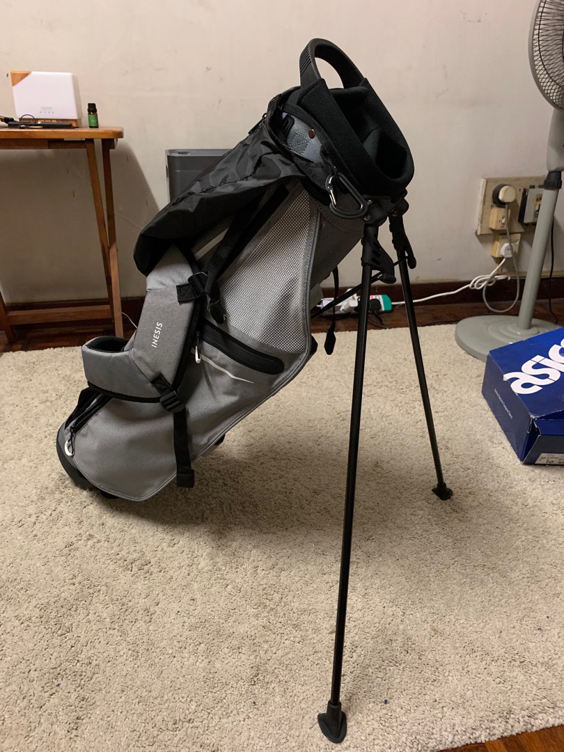 Decathlon Golf Stand Bag (Ultralight) Inesis Grey, Sports Equipment, Sports and Games, Golf on Carousell