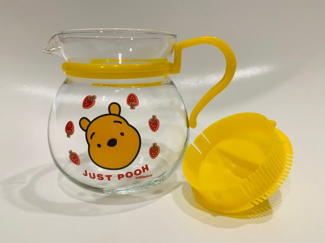 Disney Winnie the Pooh Tea Glass Set, Furniture & Home Living