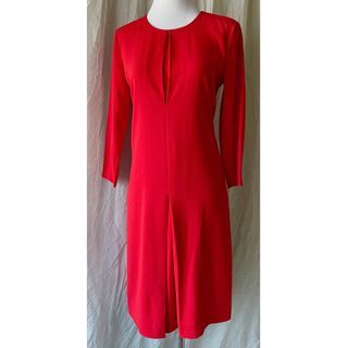 DKNY Red Long Sleeves Dress