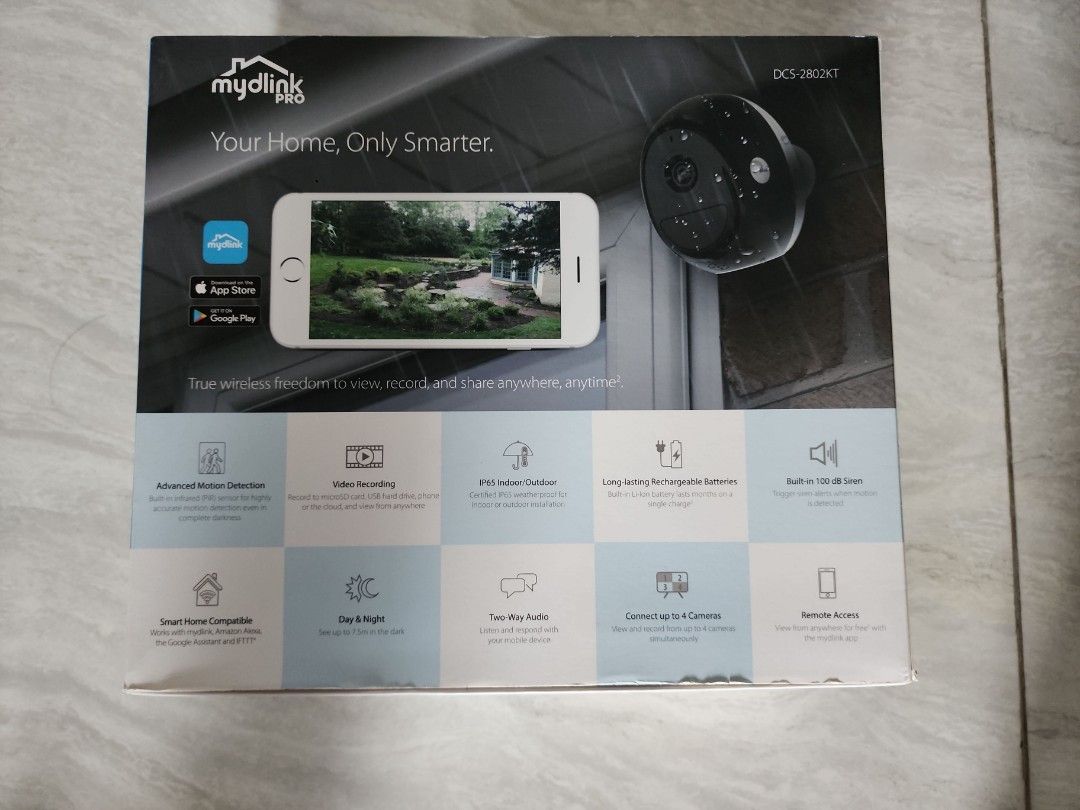 Dlink wire free camera kit, Furniture & Home Living, Security & Locks