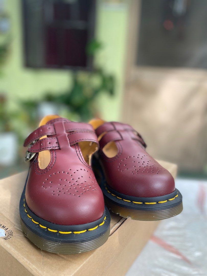 Dr. Martens 8065 Cherry Red Smooth US 5 Women s Fashion Footwear