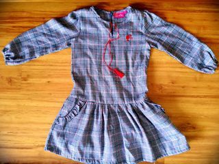 Dress anak Barbie size 6 ( bahan bgs )