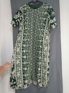 Dress batik hijau