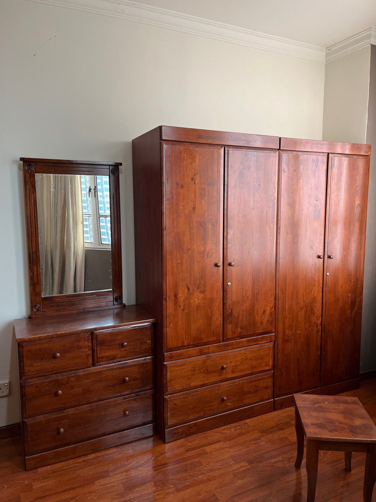 Dressing table + cupboard, Furniture & Home Living, Furniture, Shelves, & Racks on