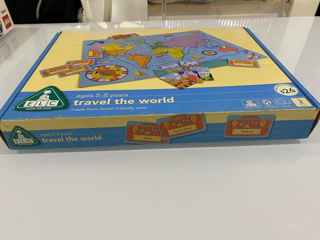 ELC Travel the world board game, Hobbies & Toys, Toys & Games on Carousell