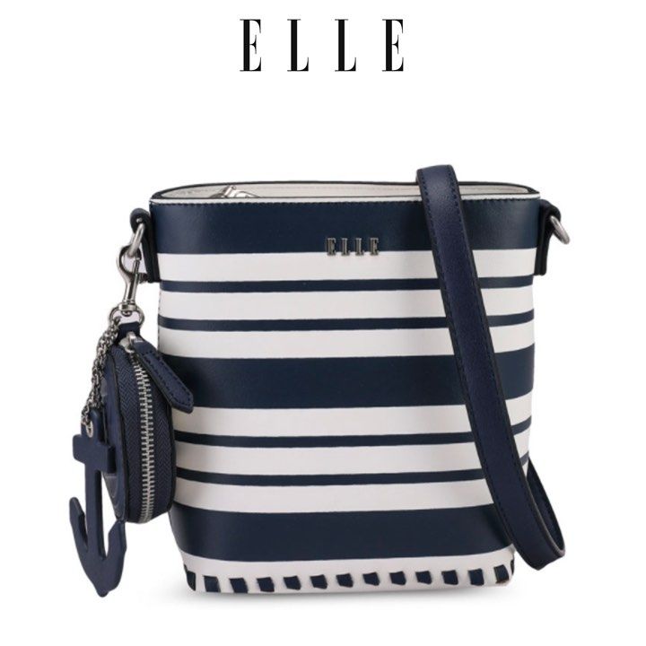 Elle blue discount stripe bag
