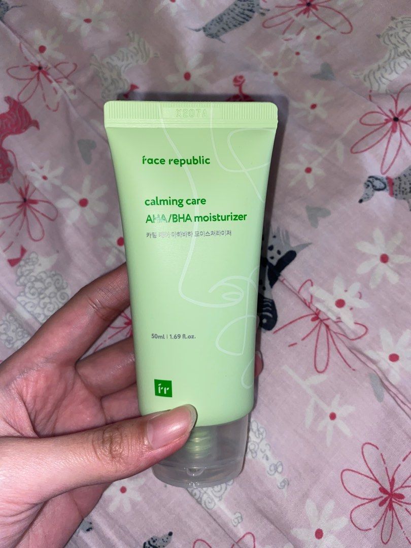 Face Republic Calming Care AHA/BHA Moisturizer, Non-comedogenic 50mL ...