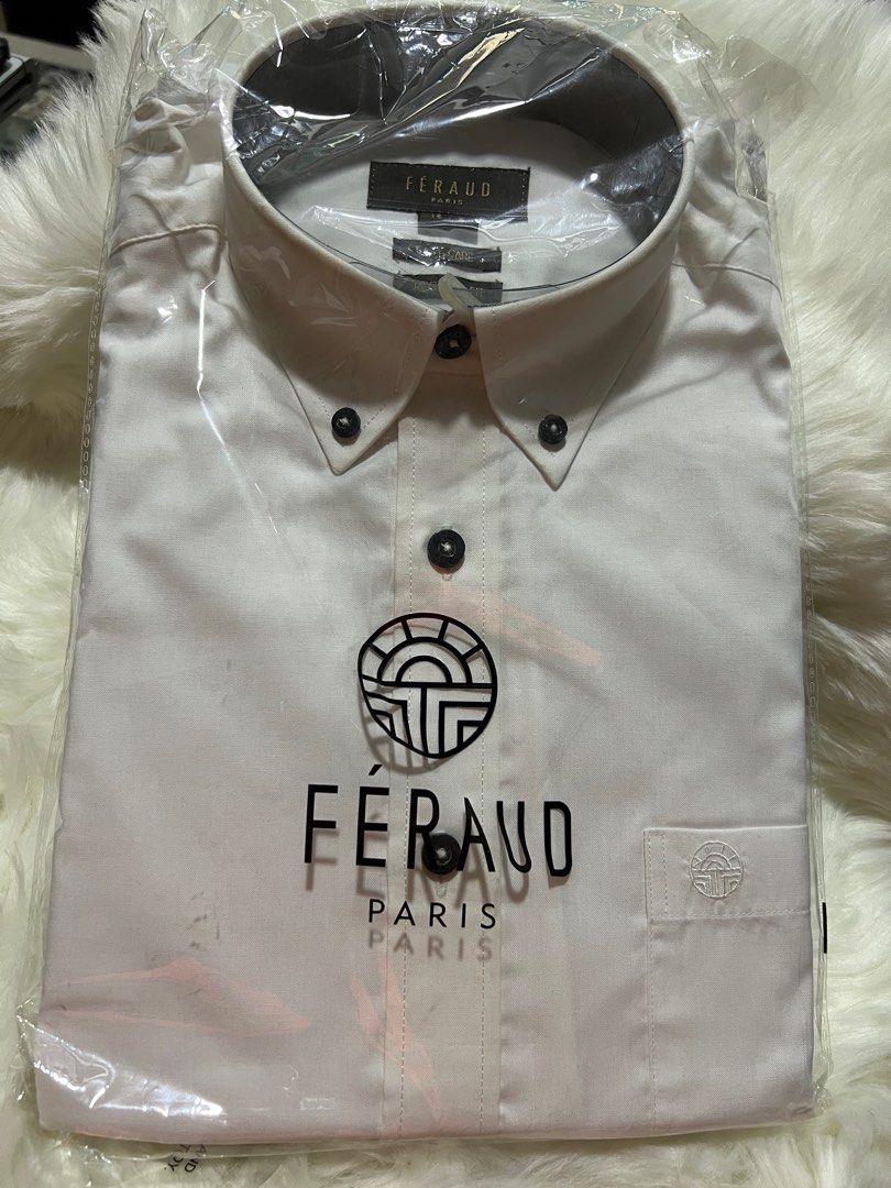 FERAUD PARIS Men's Office Shirts White, Men's Fashion, Tops & Sets, Formal  Shirts on Carousell