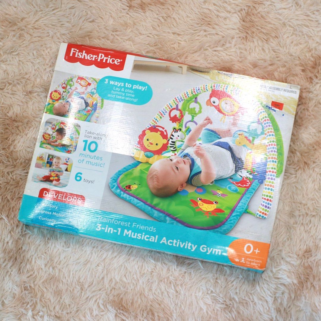 Fisher Price 3 in 1 Musical Activity Gym Newborn Baby Toddler Kid Toy