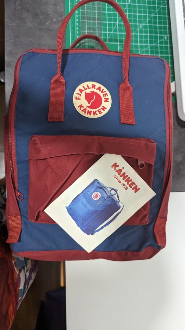 Fjallraven Kanken Backpack Oxblood Red Navy