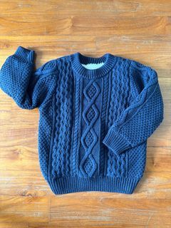 Fleece-lined knit sweaters for 3YO