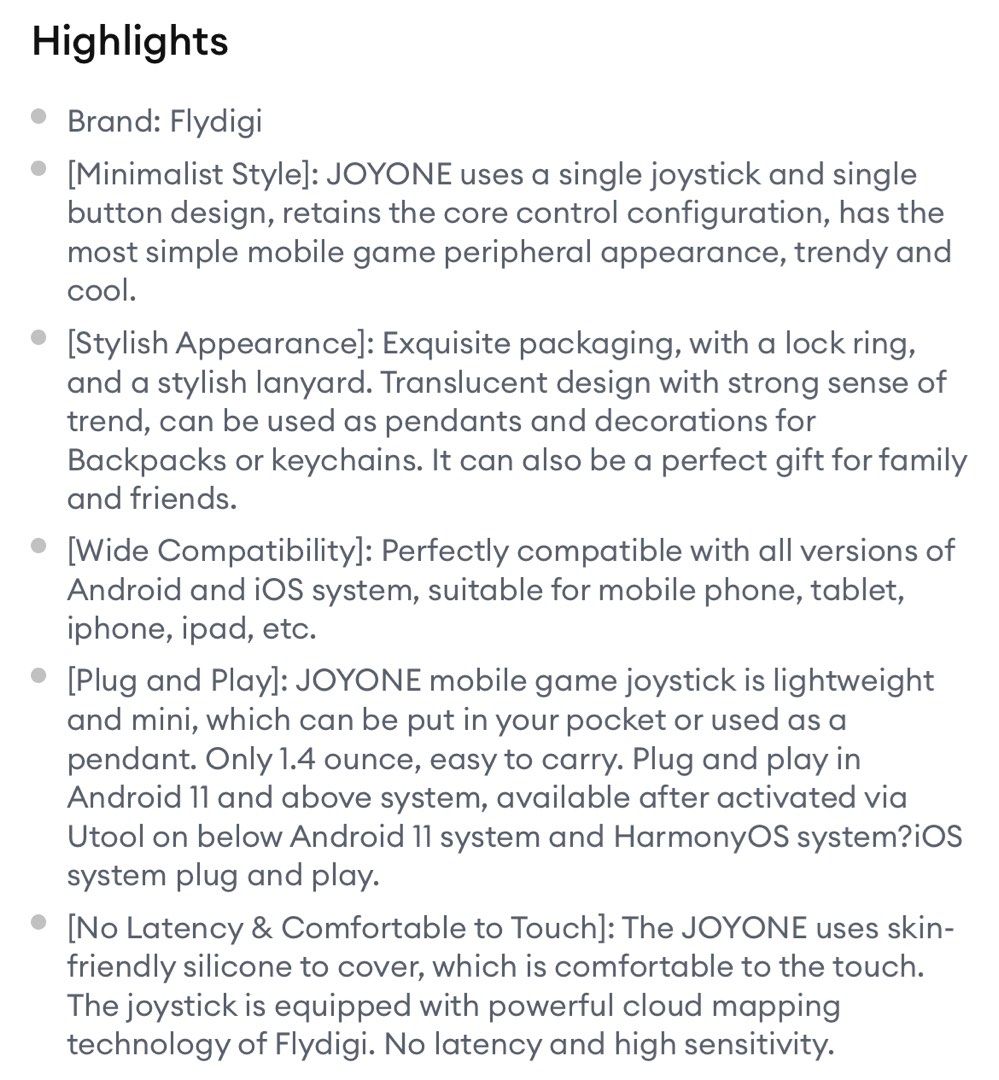 Flydigi JOYONE mobile controller, Video Gaming, Gaming Accessories ...