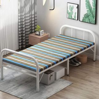 ￼Foldable Bed Save Space For Dormitory Rooms Folding Bed frame
