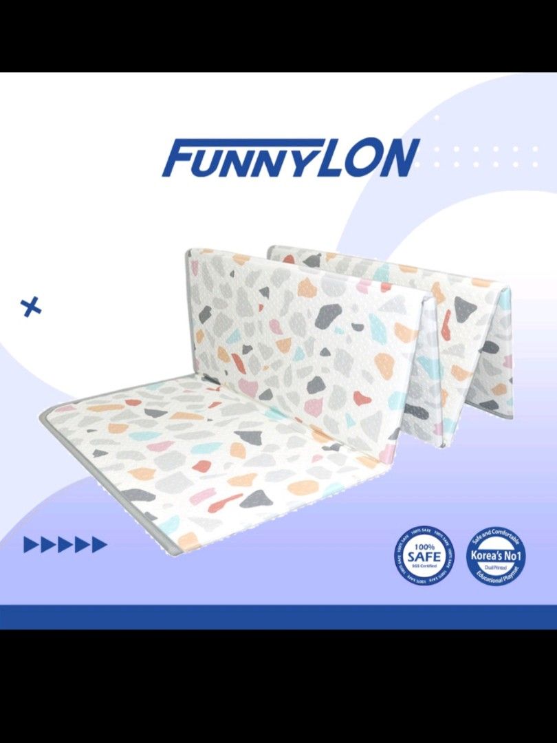FUNNYLON folding xpe playmat, infant toddler play mat, Babies & Kids, Infant Playtime on Carousell