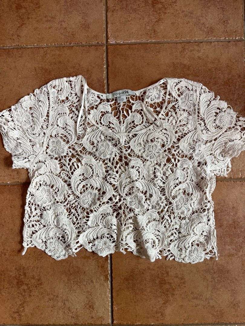 Crochet Lace Crochet Crop Top Forever 21 Crochet Forever 21 Lace Blouse Buy FOREVER  21 Women, image size:810x1080