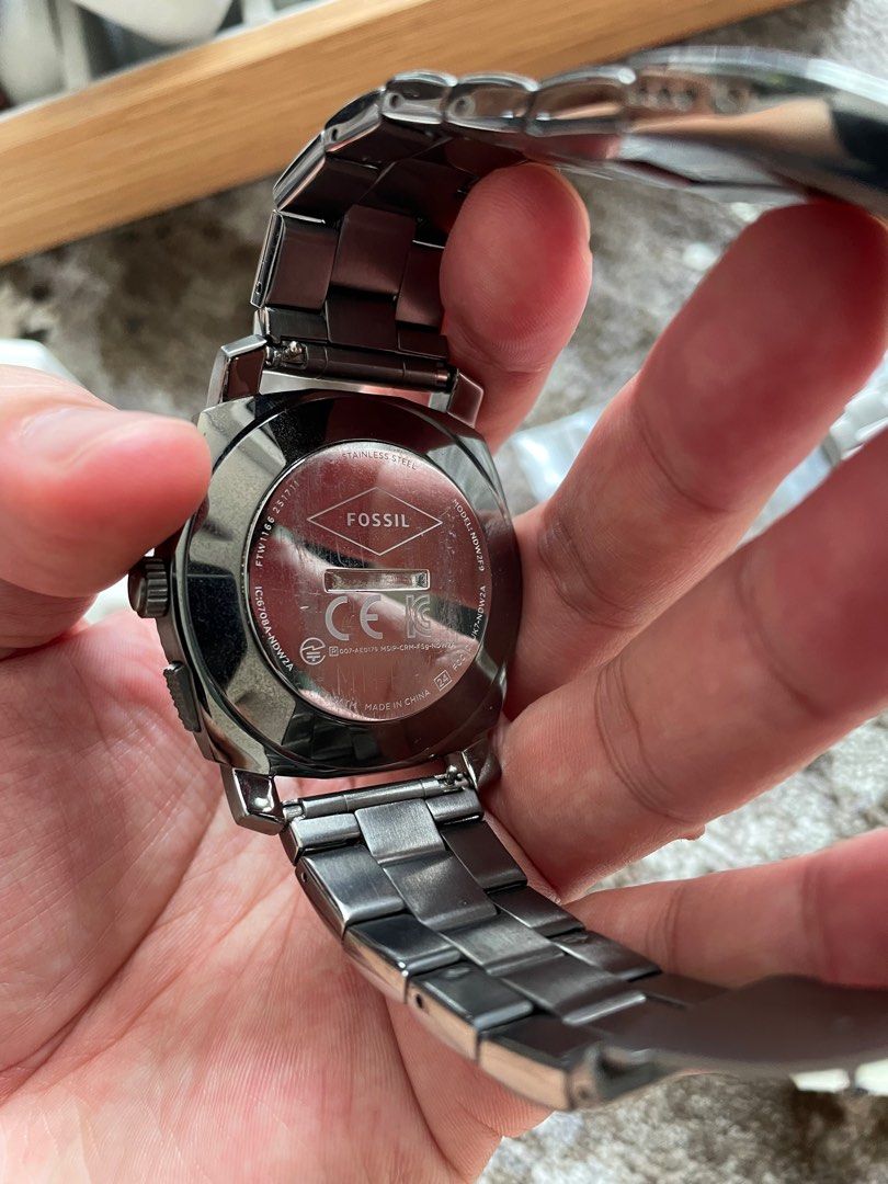 Hybrid smartwatch machine smoke stainless 2025 steel