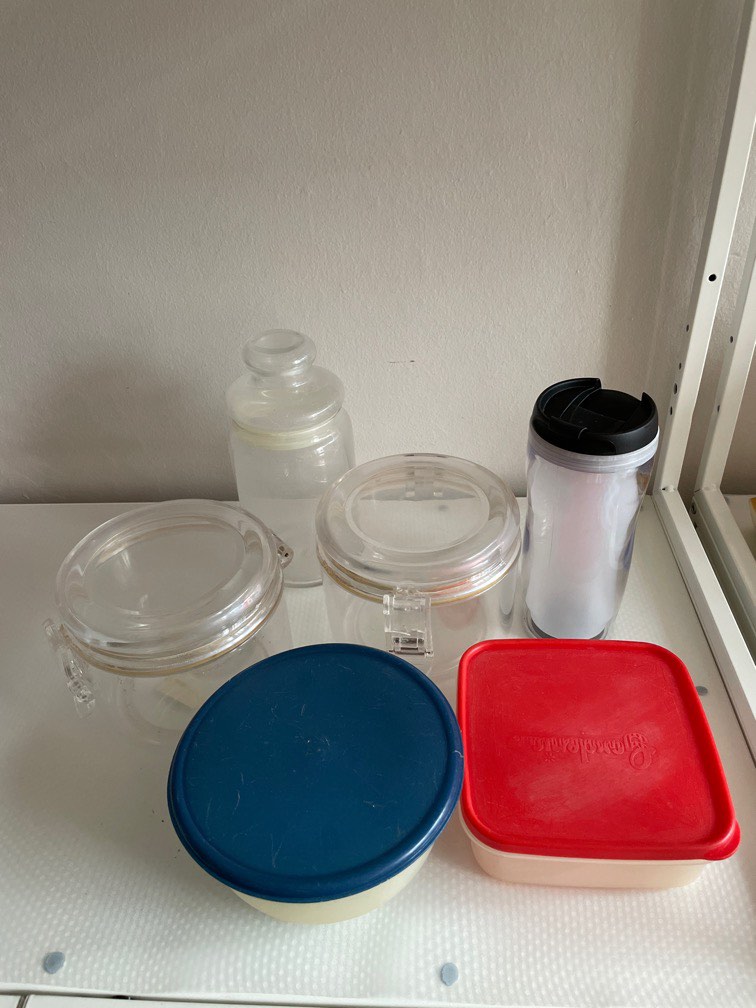 Free! Plastic containers, lunch boxes, water tumbler, Furniture & Home