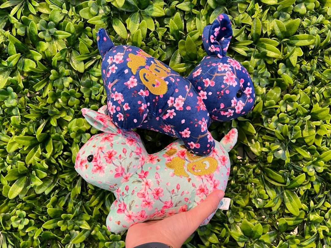 floral bunny stuffed animal