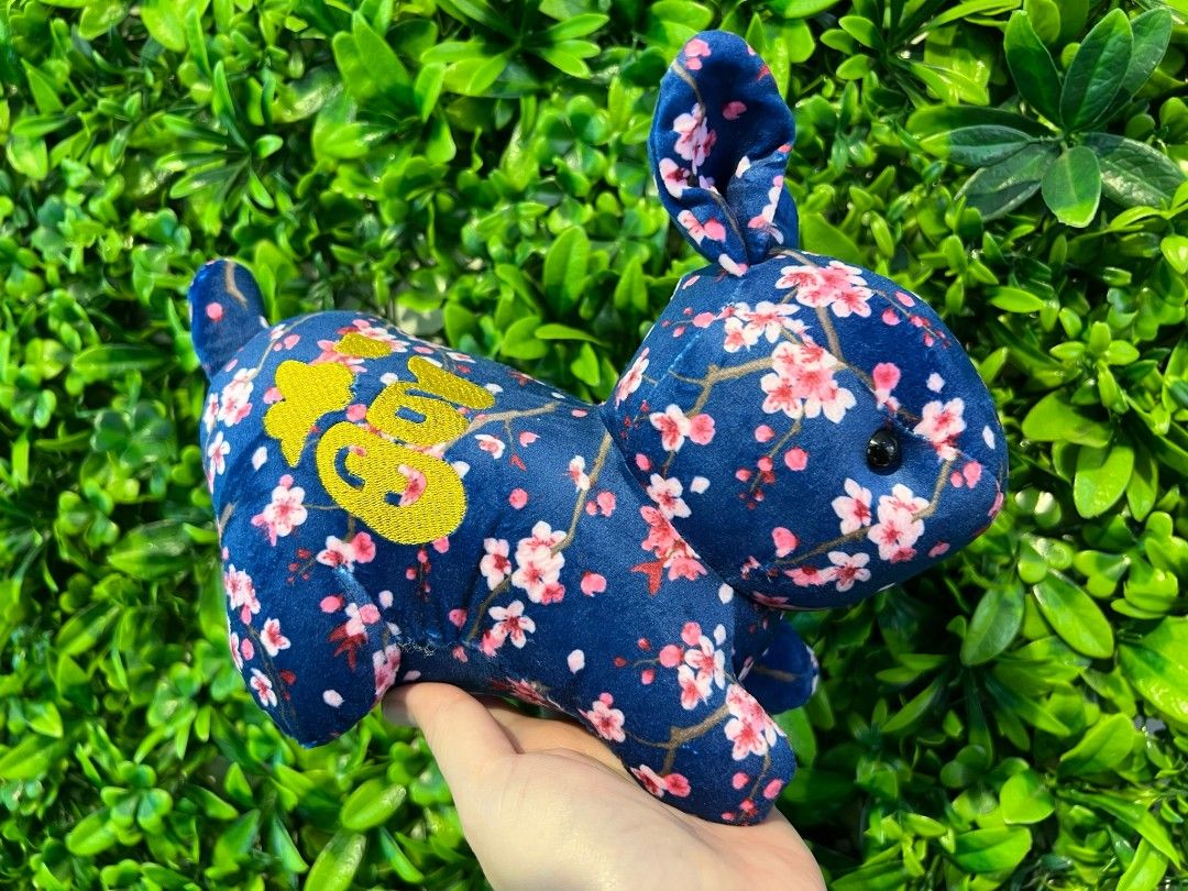 floral bunny stuffed animal
