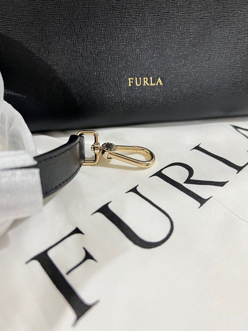 Furla agata leather hotsell tote